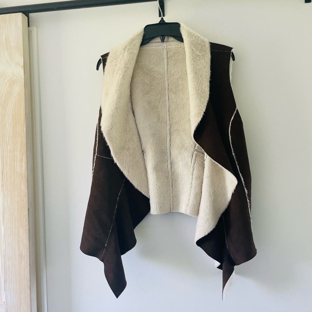 Suede and Fur Vest